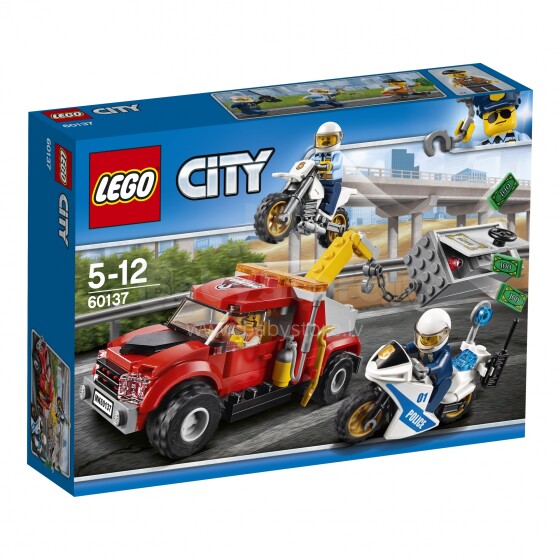 60137 LEGO® City Nedienas ar vilcējauto, no 5 līdz 12 gadiem NEW 2017!