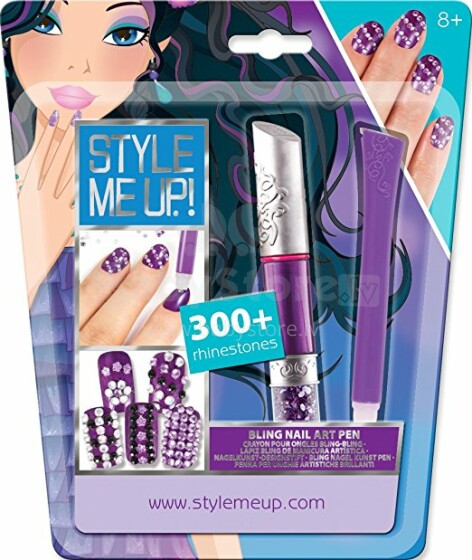 „Style me up“ Art.01662 Nagų dizaino rinkinys su klijų pieštuku ir kristalais