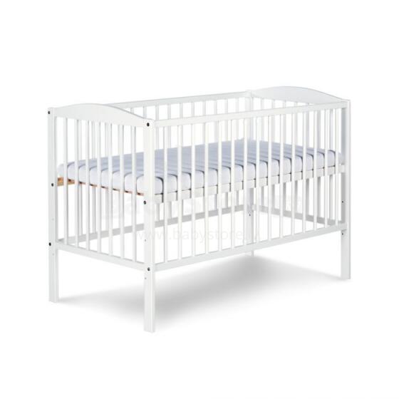 Klupš Henry Radek II White Art.70751 Woden baby bed  120x60 cm