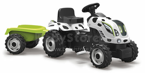 Smoby Art.710113 Педальный трактор с прицепом Farmer XL