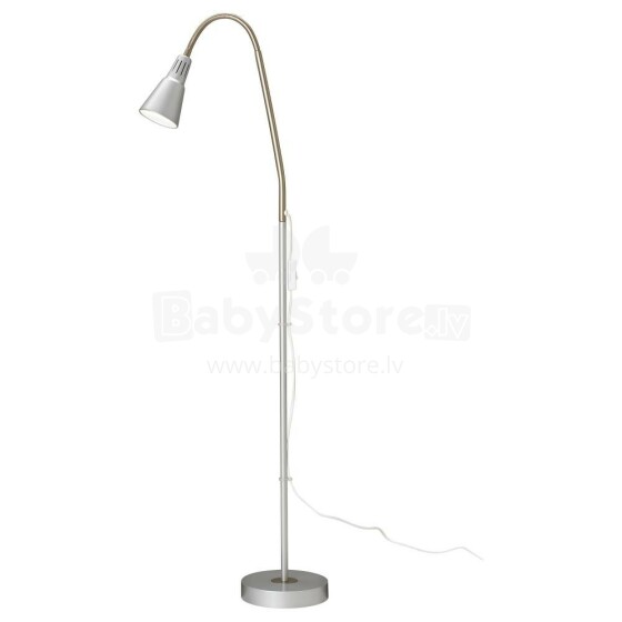IKEA Art.201.168.01.01 KVART grindų lempa, sidabrinė