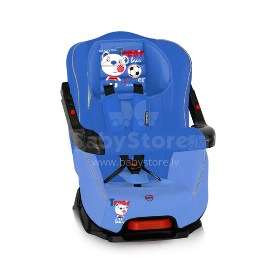 „Lorelli Bumper Blue Soccer“ prekės ženklas 1007017 Vaikiškos kėdutės automobiliui (9-18 kg)