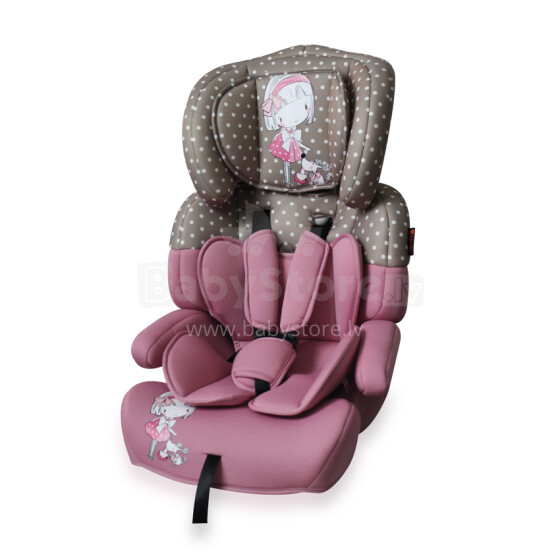 Lorelli Junior Plus Rose&Beige Girl Art.1007083 autokrēsls (9-36 kg)