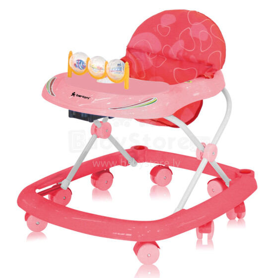„Lorelli Baby Walker Pink BW-3“ prekės ženklas 102002005 - pirmasis vaikiškas žingsnis