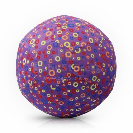 BubaBloon Art.040376 Circles Purple Lateksa balons ar auduma pārvalku