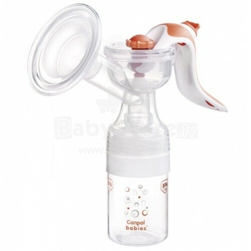 Canpol Babies 12/203 EasyStart Комплект: Ручной Молокоотсос с силиконовым массажером с аксессуарами