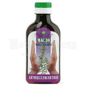 „Mirolla“ 25901004 masažo aliejus (laminaria / fukus / rozmarinas) anticeliulitinis, 150 ml