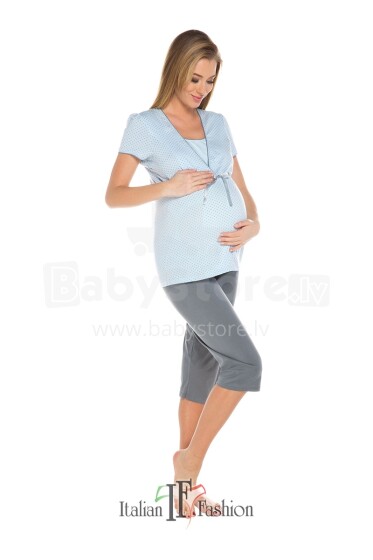 Italian Fashion Felicita Blue Ночная рубашка+легинсы для кормящих мамочек