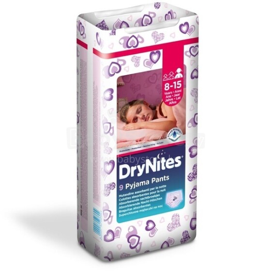 Huggies Dry Nites Art.41527604 Tрусики-подгузник   для девочек N8