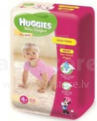 Huggies Ultra Comfort Giga Girls Art.41544670 Детские подгузники 10-16кг,68 шт