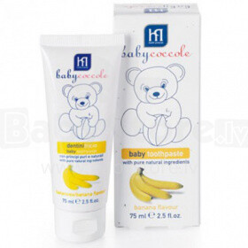 Baby Coccole The Cares Art. 423042017 Kūdikių dantų pasta su bananų aromatu, 75 ml