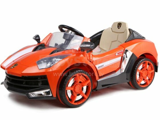 Elgrom Orange Art.8188 Vaikų elektrinis automobilis su nuotolinio valdymo pulteliu (plastikiniai ratai)