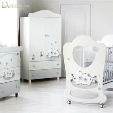 Baby Expert Sogno White/Dove Art.100337  Эксклюзивная детская кроватка