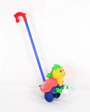 Žaiskite „Smart Art.294264“ vaikų žaislinį žaislą ant pagaliuko su garso efektais „Vėžlys“