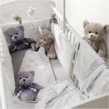Doux Nid Adaptable Little Bear Art.2200631 Бортик-охранка для детской кроватки, 180x40 см