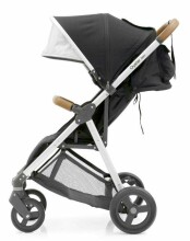 „BabyStyle Art.10103 Oyster Zero“ - rašalinis juodas keturračiai sportiniai vežimėliai