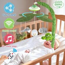 Kidsworld Baby Mobile Babybett Art.101083 Musical carousel with soft toys