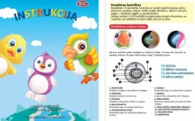 Play Smart Art.101122  kids pinguin with sounds and lights (latvian)