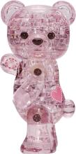 Crystal Puzzle Bear Pink Art.101285 3D Three-dimensional puzzle