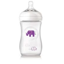 Philips Avent Natural Elephant Deco Art.SCF628/16  Бутылочка для кормления  не содержит Bisphenol A (260мл.) , 1M+