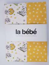 La Bebe™ Art.101752 Funny Dogs Double Face Natural Cotton  Детский хлопковый пододеяльник 100х140см