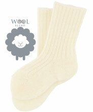 La bebe™ Wool Angora Socks Art.101878 Cream Детские шерстяные носочки