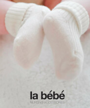 La bebe™ Wool Angora Socks Art.101878 Cream Cozy Warm Baby and kids Socks