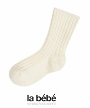 La bebe™ Wool Angora Socks Art.101878 Cream Cozy Warm Baby and kids Socks