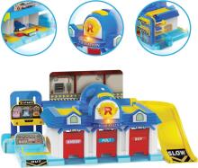 Silverlit  Robocar Poli Playset Art.102042 Playset Le Quartier General - Transformable Vehicle - Poli, Heli, Amber, Roy