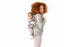 „Babybjorn Baby Carrier One Air 3D Mesh Art.098002 Greige“ kengūros krepšys - aktyviems tėvams ilgiems žygiams