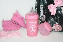 Twistshake Art.78249 Pastel Pink  Бутылочка-шейкер для кормления 180 мл