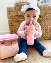 Twistshake Anti Colic Art.78261 Pastel Pink Anti-cold feeding shaker bottle 330 ml