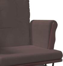 Bebe Basic Rocking Chair with Stool Art.103012 Brown Šūpuļkrēsls
