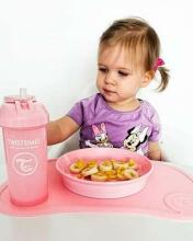 Twistshake Straw Cup Art.103069 Black Baby cup with silicone straw from 6+ months, 360 ml