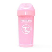Twistshake Kid Cup Art.78279 Pastel Pink Pudelīte ar snīpi no 12 +mēn, 360 ml