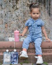 Twistshake Kid Cup Art.78279 Pastel Pink Pudelīte ar snīpi no 12 +mēn, 360 ml