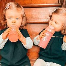 Twistshake Kid Cup Art.78279 Pastel Pink Pudelīte ar snīpi no 12 +mēn, 360 ml