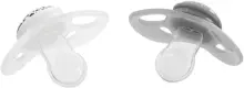 Twistshake Pacifier Art.78595 Grey White Orthodontic silicone pacifier, 6+ months