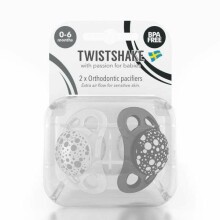 Twistshake Pacifier Art.78092 Black Силиконовая пустышка ортодонтической формы,6+ мес