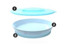 Twistshake Plate Art.78159 Pastel Pink