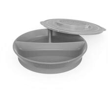 Twistshake Divided Plate Art.78172 Pastel Grey