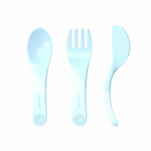 Twistshake Learn Cutlery Art.78201 Pastel Blue  Столовые приборы- ложка, вилка, нож