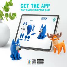 Hey Clay Forest Animals Set - Colorful Modelling Kids Art.103267