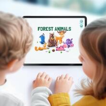 Hey Clay Forest Animals Set - Colorful Modelling Kids Art.103267