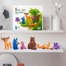 Hey Clay Forest Animals Set - Colorful Modelling Kids Art.103267