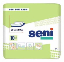 Seni Soft Basic Art.103315  Пеленки одноразовые впитывающие 10 шт. 90x60 см