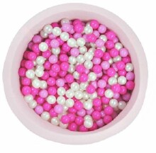 MeowBaby® Color Round Art.104057 Pink Бассейн сенсорный сухой с шариками(200шт.)