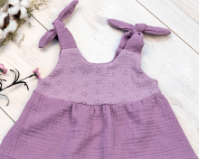 La bebe™ Muslin Art.104245 Стильное детское платье из муслина