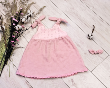 La bebe™ Muslin Art.104245 Стильное детское платье из муслина