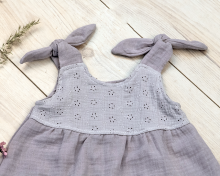 La bebe™ Muslin Art.104245 Стильное детское платье из муслина